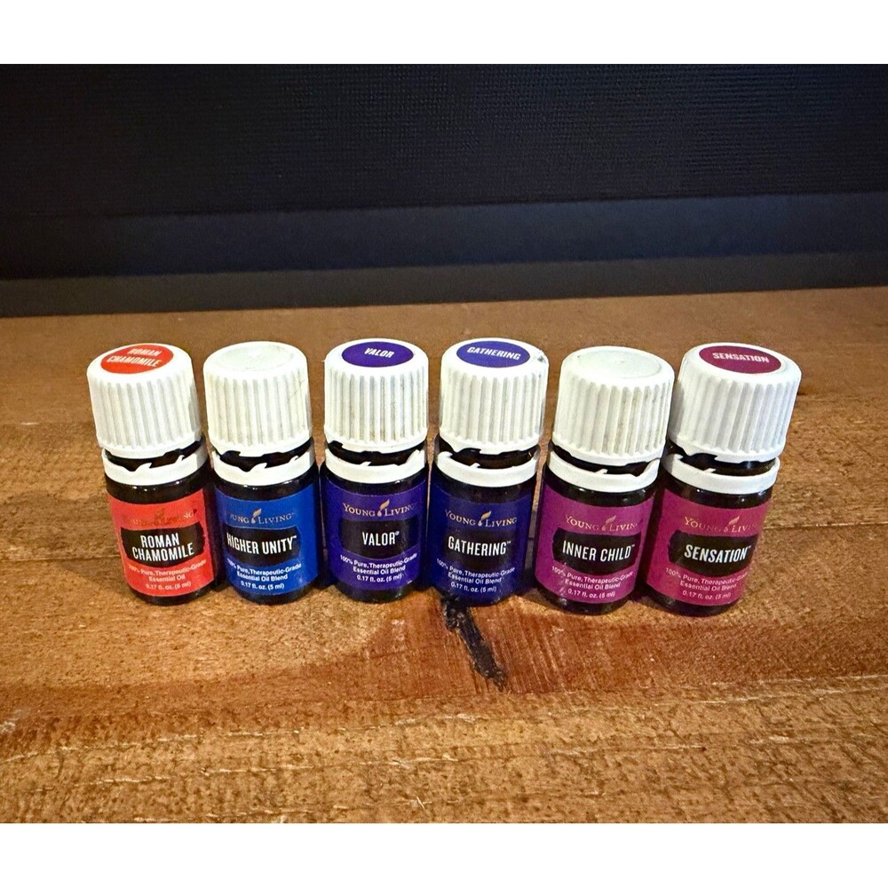 Young Living Essential Oil Lot of 6 Roman Chamomile Valor Gathering Inner Child
